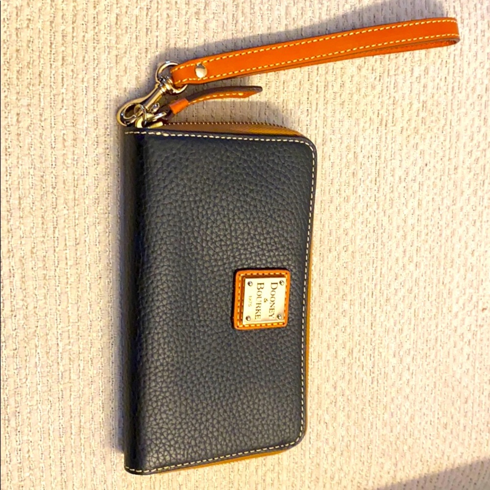 Dooney & Burke zip around wristlet